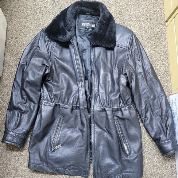 Kenneth Cole Reaction Lambskin Leather Jacket, RN 54163 - Picture 1 of 11